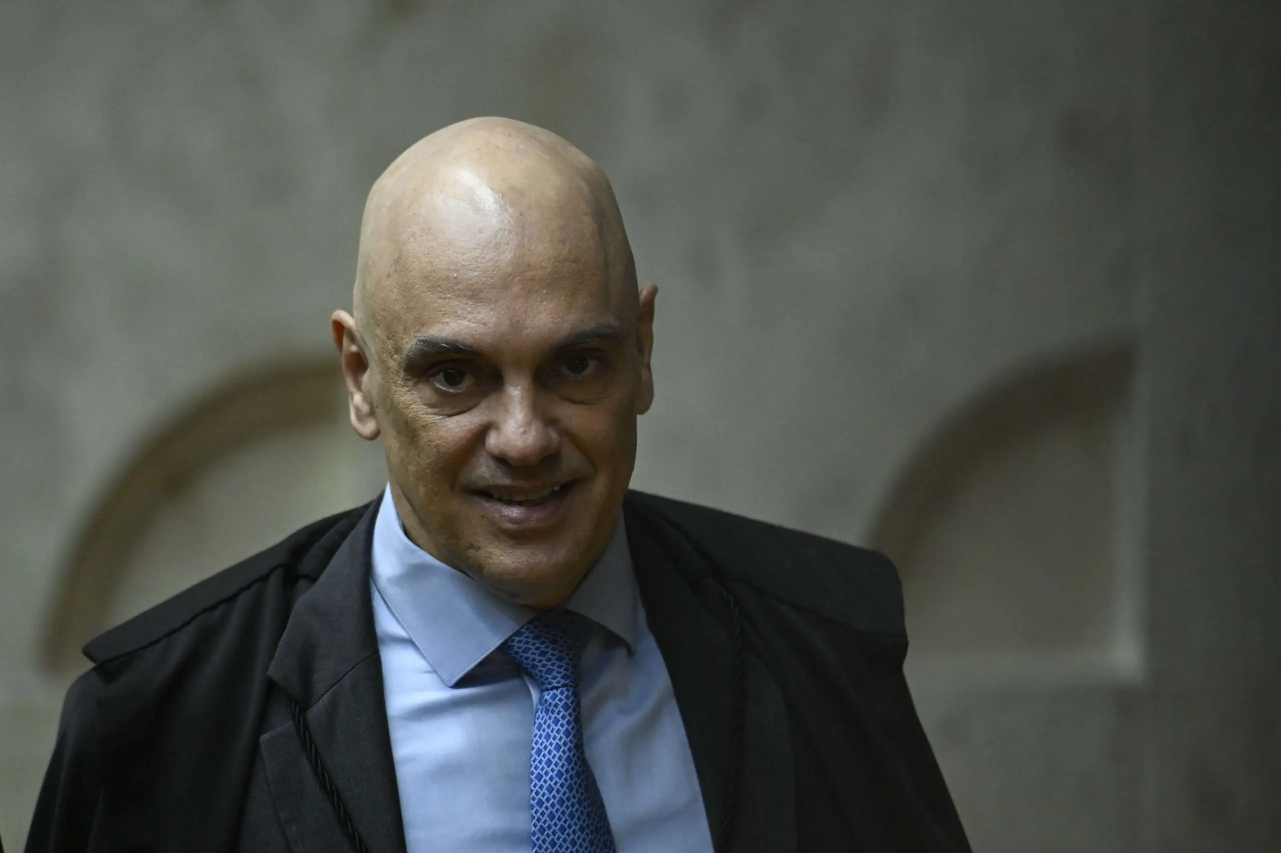 O ministro Alexandre de Moraes, do STF, durante uma sessão plenária - 27/11/2024 | Foto: Mateus Bonomi/Estadão Conteúdo