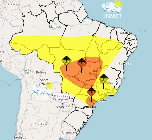 Alertas por chuvas intensas