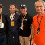 Da esquerda para a direita: o governador do DF, Ibaneis Rocha (MDB); o ex-prefeito de São Paulo, João Doria Jr.; o presidente do BRB, Paulo Henrique Bezerra Rodrigues Costa; e o empresário Paulo Octávio | Foto: Reprodução/BRB