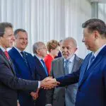 Haddad aproveitou para mencionar que o Brasil e a China assinaram 37 acordos comerciais | Foto: Ricardo Stucker/Presidência da República