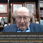 Ives Gandra comentou acusação de incitar o 8 de janeiro