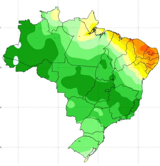 A previsão de chuvas no Brasil em novembro: de 1991 a 2020 | Foto: Divulgação/Inmet