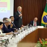 Lewandowski na reunião Lula e governadore