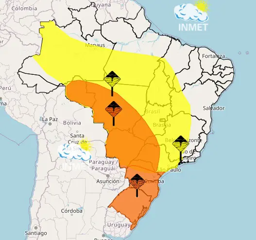 Mapa do Inmet