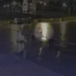Momento em que homem atira bombas em direção ao STF
