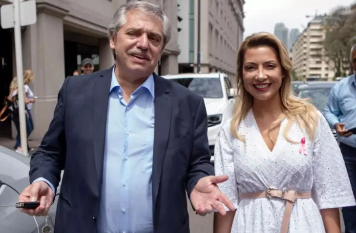O ex-presidente da Argentina Alberto Fernández e sua ex-mulher Fabiola Yáñez