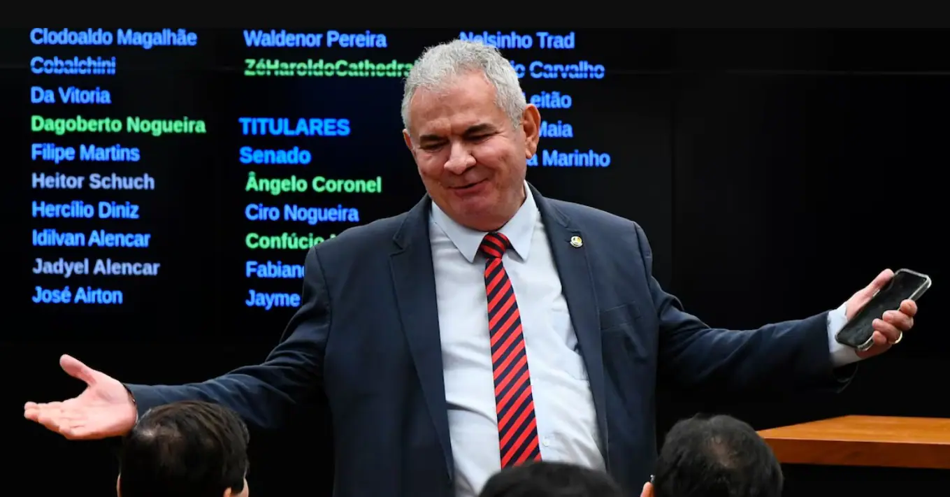Senador Ângelo Coronel (PSD-BA),  relator-geral do Orçamento de 2025, na reunião da Comissão Mista de Orçamento