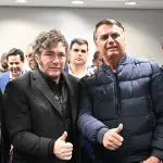 Presidente da Argentina, Javier Milei, e o ex-presidente do Brasil Jair Bolsonaro