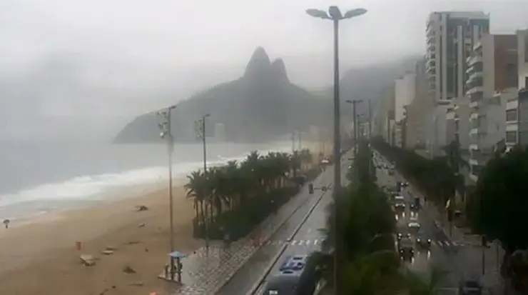 Ano Novo pode começar com chuva nas capitais do Sudeste | Foto: Reprodução/Twitter/X