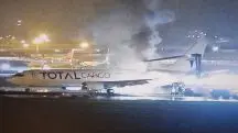Avião que pegou fogo partiu de Vitória (ES) | Foto: Reprodução/Twitter/X