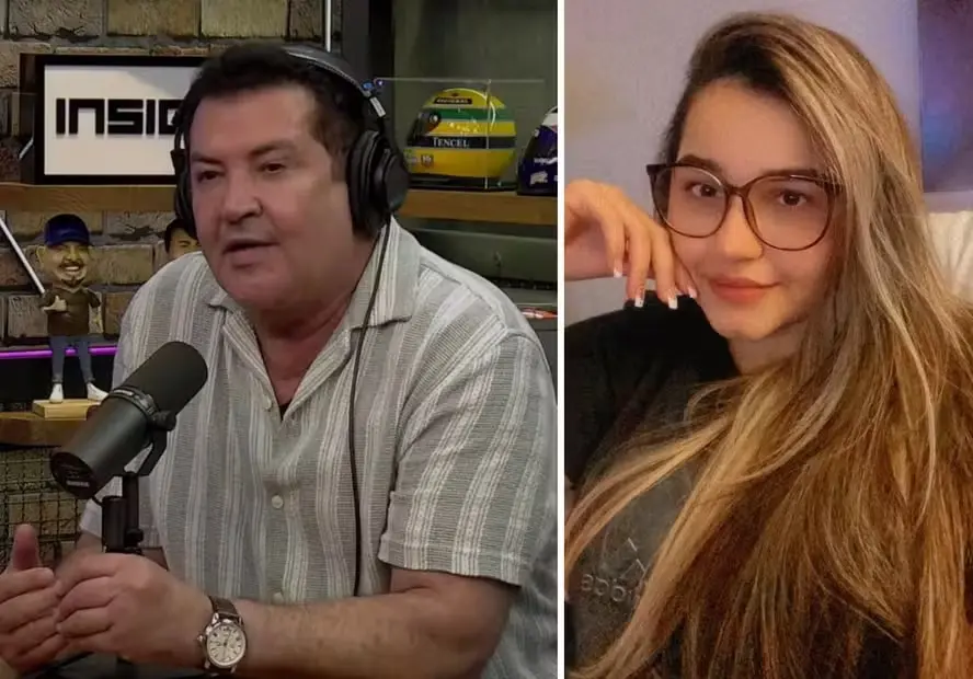 Beto Barbosa e sua mulher, Gisele: 42 anos de diferença e muitas críticas de internautas | Foto: Reprodução/YouTube