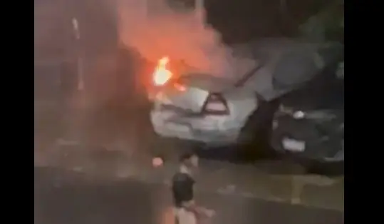 carro em chamas - praça dos três poderes - governo lula