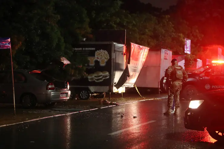 Carro explodiu em estacionamento nas proximidades da Praça dos Três Poderes, em Brasília — 13/11/2024 | Foto: Wilton Junior/Estadão Conteúdo