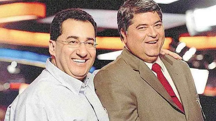Foto de Jorge Kajuru e José Luiz Datena