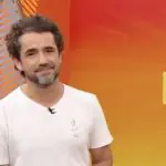 Foto de Felipe Andreoli apresentando o Globo Esporte