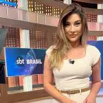 Foto de Kallyna Sabino, jornalista do SBT
