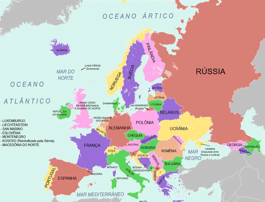 Mapa exibe os possíveis pontos vulneráveis da União Europeia | Foto: Reprodução/X