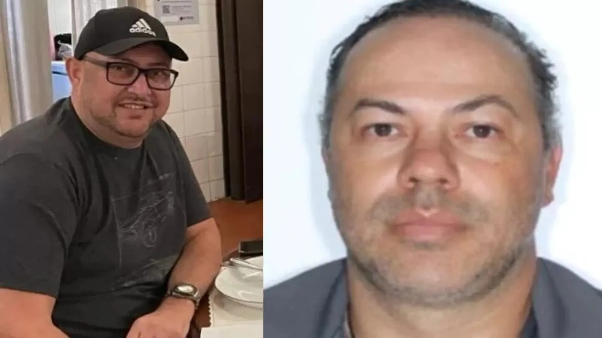 À esquerda, o ex-policial da Rota Fabio Henrique Vieira; à direita, Ronaldo Felix Gomes, que estaria em sua companhia e cujo nome apresenta registros criminais: Polícia Civil investiga o caso que teria relação com a cobrança de uma dívida | Foto: Reprodução/Redes sociais