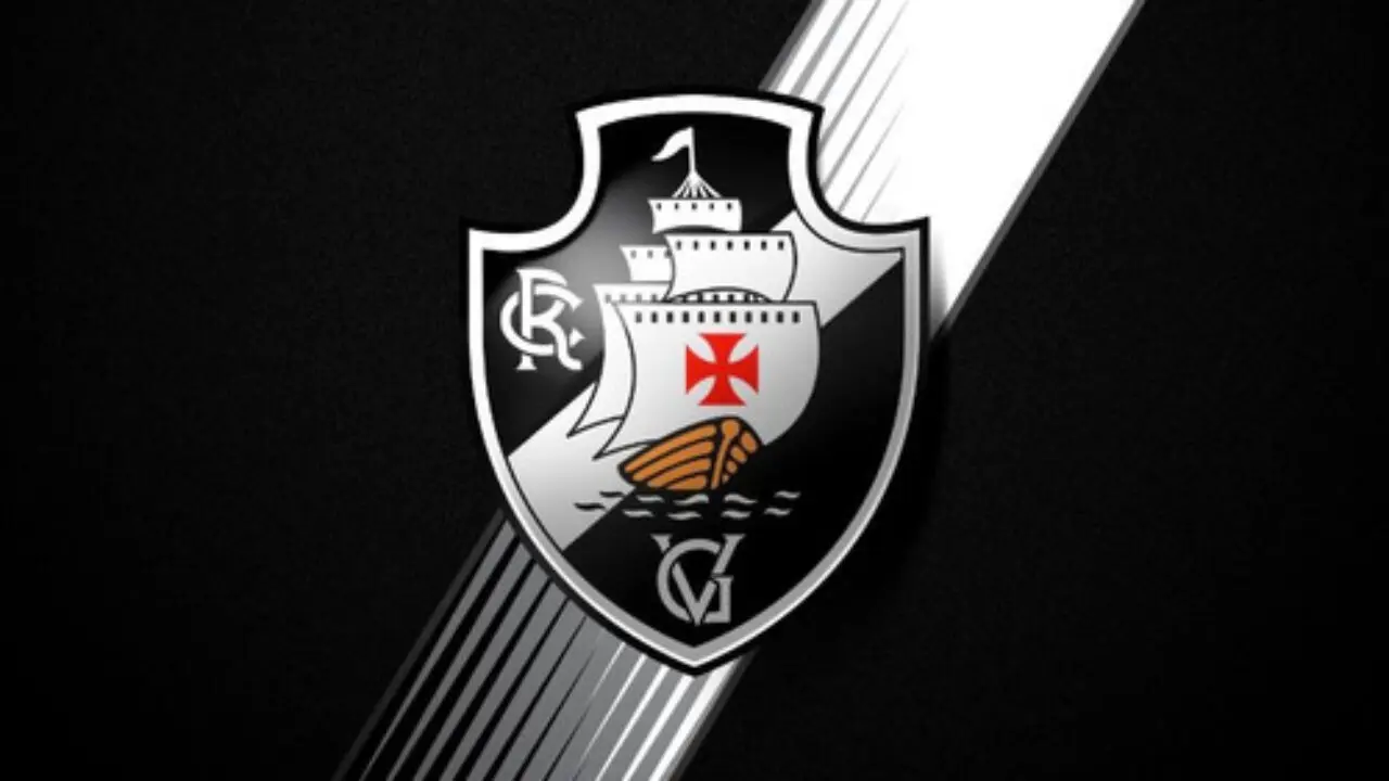 Foto do escudo do Vasco, que disputará o Campeonato Carioca