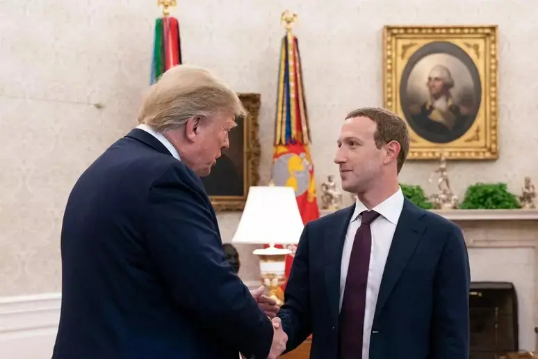 Mark Zuckerberg e Donald Trump, durante encontro em 2019 | Foto: Reprodução/Redes sociais