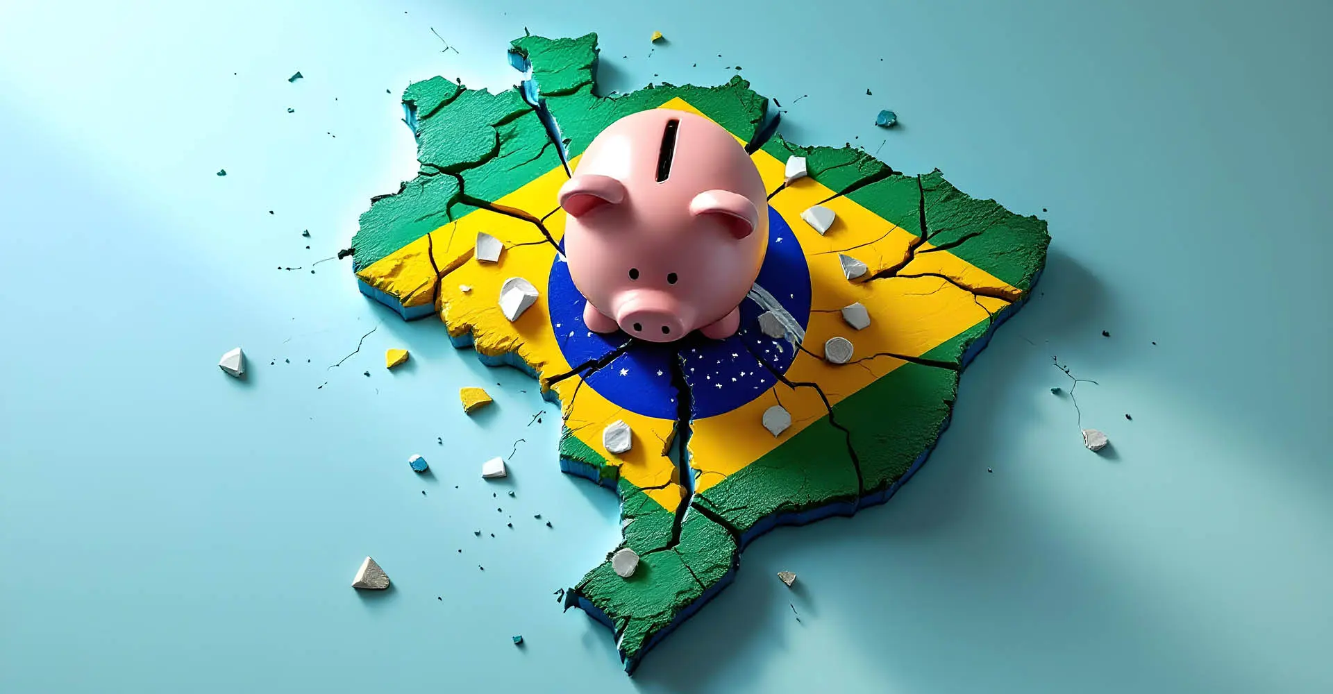 Se continuar assim até março, o Brasil quebra, dizem fontes do Banco Central | Ilustração: Revista Oeste/IA