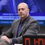 Daniel Silveira na Comissão de Segurança da Câmara, em 17/05/22
