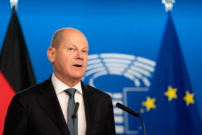 O chanceler da Alemanha, Olaf Scholz