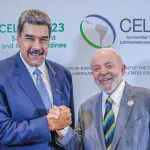 Lula durante reunião bilateral com o ditador da Venezuela, Nicolás Maduro, em Kingstown, São Vicente e Granadinas (1/3/2024) | Foto: Ricardo Stuckert/PR