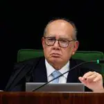 Ministro Gilmar Mendes durante a sessão da Segunda Turma do Supremo Tribunal Federal (STF)