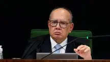 Ministro Gilmar Mendes durante a sessão da Segunda Turma do Supremo Tribunal Federal (STF)