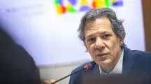 Ministro da Fazenda, Fernando Haddad, em café da manhã com jornalistas, nesta sexta-feira, 20