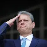 O governador de São Paulo, Tarcísio de Freitas, durante evento para comemorar os 54 anos da Rota - 15/10/2024 | Pablo Jacob/Governo do Estado de SP/fotospublicas