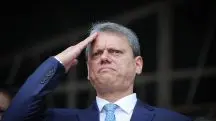 O governador de São Paulo, Tarcísio de Freitas, durante evento para comemorar os 54 anos da Rota - 15/10/2024 | Pablo Jacob/Governo do Estado de SP/fotospublicas