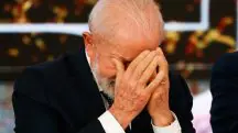 Presidente Luiz Inácio Lula da Silva durante cerimônia da 'Nova Indústria Brasil - Missão 1', no Palácio do Planalto, em Brasí­lia