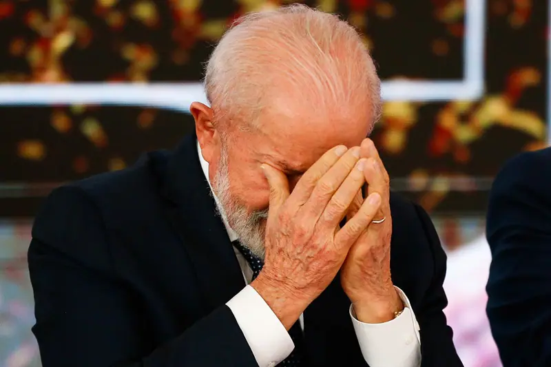 Presidente Luiz Inácio Lula da Silva durante cerimônia da 'Nova Indústria Brasil - Missão 1', no Palácio do Planalto, em Brasília