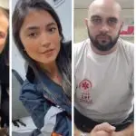 As vítimas do acidente são: (da esquerda para a direita) Leandro Melo Martins, médico; Brenda Santos Bachinski, enfermeira; Alisson Ferreira, motorista da ambulância; e Altair Silva dos Santos, paciente que estava sendo transportado | Foto: Reprodução/Redes sociais