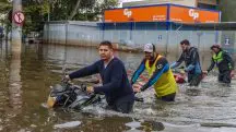 Frente fria causa transtornos no Rio Grande do Sul