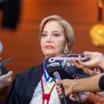A presidente do Tribunal de Justiça de Mato Grosso (TJMT), desembargadora Clarice Claudino da Silva: despesas de R$ 50 milhões | Foto: Reprodução/redes sociais