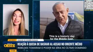 Entrevista de Desirée Rugani, no Jornal da Oeste desta segunda-feira, 9, em que ela aborda o tema Israel e Síria
