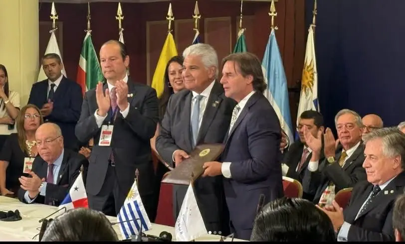 O presidente do Panamá, José Raúl Mulino