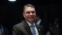 O senador Flávio Bolsonaro (PL-RJ), durante sessão plenária | Foto: Saulo Cruz/Agência Senado