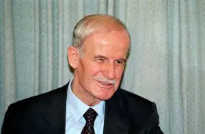 Hafez al-Assad em visita ao Irã, em 1997 | Foto: Ali Khamenei/Divulgação