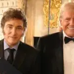 Javier Milei (esq.) e Donald Trump (dir.); Argentina