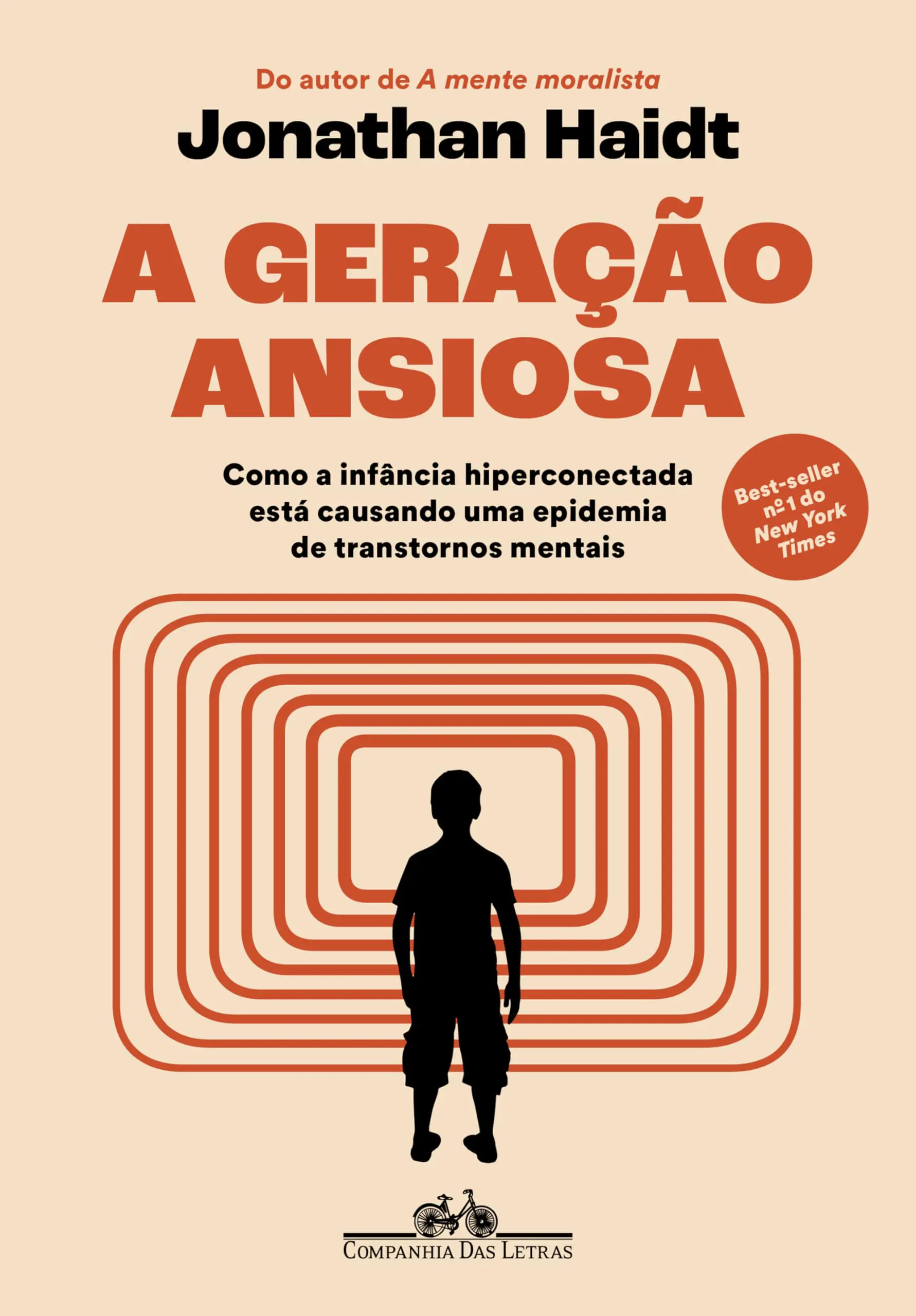 A Geração Ansiosa é um livro do psicólogo Jonathan Haidt que explora as causas do aumento da ansiedade, depressão e fragilidade emocional entre jovens nascidos após 1995, a chamada 'Geração Z' | Foto: Divulgação/Amazon
