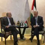 O ministro das Relações Exteriores do governo Lula, Mauro Viera, encontra primeiro-ministro e chanceler da Palestina, Mohammed Mustafa