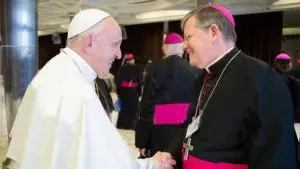 Papa Francisco e dom Jaime, que toma posse como cardeal