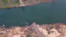 Um procedimento de investigação preliminar foi instaurado, e policiais federais foram deslocados para coleta de dados e evidências sobre o caso da ponte que desabou | Foto: Reprodução/Twitter/X