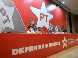 Reunião do Diretório Nacional do Partido dos Trabalhadores (PT), realizada em Brasília (DF), neste sábado, 7