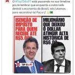Postagem do PT criticando Campos Neto com erro de português