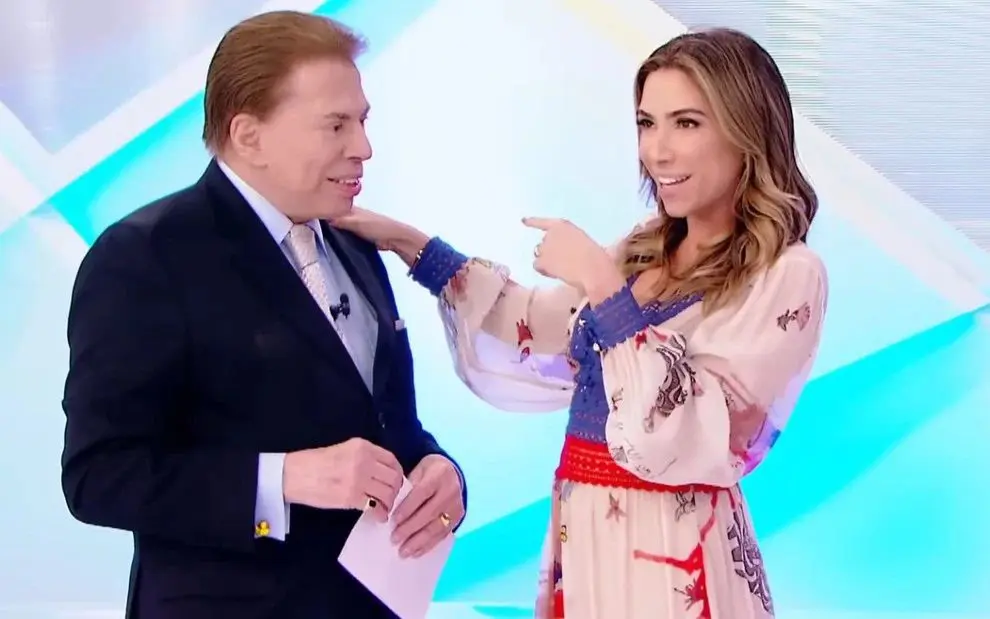 Silvio Santos e Patrícia Abravanel